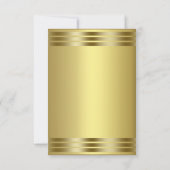 Royal Lila and Gold Wedding RSVP Karte (Rückseite)