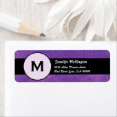 Royal Lila Black Wedding Monogram M300 (Insitu)