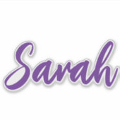 Royal Lila Bold Personalisiert Aufkleber (Vorderseite)