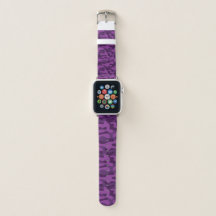 Royal Lila Camouflage Imitate Leather Apple Watch