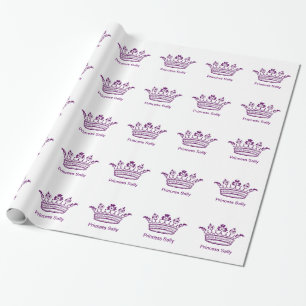 Royal Lila Crown Geschenkpapier