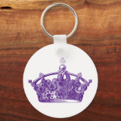 Royal Lila Crown Schlüsselanhänger (Vorderseite)