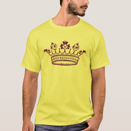 Royal Lila Crown T-Shirt (Vorderseite)