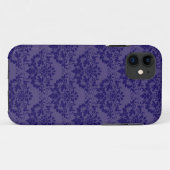 Royal Lila Damask Pattern Case-Mate iPhone Hülle (Rückseite (Horizontal))
