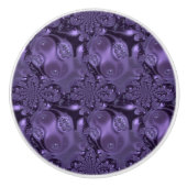 Royal Lila Elegant Liquid Sparkle Keramikknauf (Vorderseite)