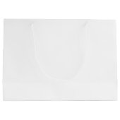 Royal Lila Elegant Script Signature Name Große Geschenktüte (Rückseite)