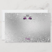 Royal Lila Glitzer Eyes Matching Stationery Briefpapier (Vorderseite)