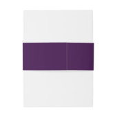 Royal Lila Gold Crown Einladungsbanderole (Rückseitenbeispiel)