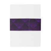 Royal Lila & Gold Crown Storybook Wedding Einladungsbanderole (Rückseitenbeispiel)