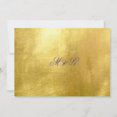Royal Lila & Gold Wedding rettet das Datum Save The Date (Rückseite)