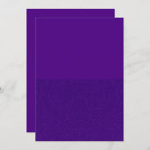 Royal Lila Halb-Glitzer-Flat Save the Date-Card Save The Date (Vorne/Hinten)