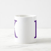 Royal lila Initial Letter/Monogram Coffee Tasse (Mittel)