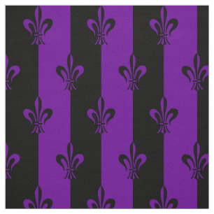 Royal Lila Lilie Lily Blume Muster Stoff