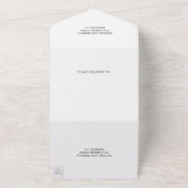 Royal Lila Marble Imitate Goldene Hochzeit All In One Einladung (Außenbereich)