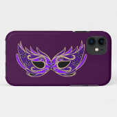 Royal lila Maskerbe Case-Mate iPhone Hülle (Rückseite (Horizontal))
