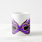 Royal lila Maskerbe Kaffeetasse (Mittel)