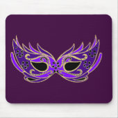 Royal lila Maskerbe Mousepad (Vorne)
