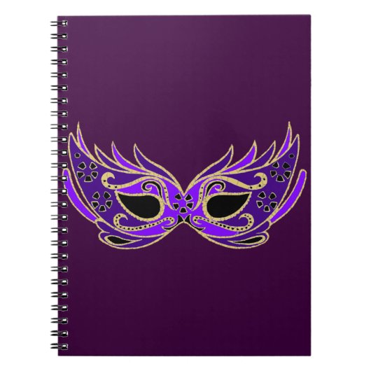 Royal lila Maskerbe Notizblock (Vorderseite)