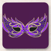 Royal lila Maskerbe Untersetzer (Vorderseite)