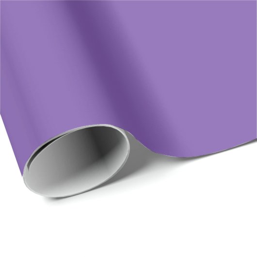 Royal Lila Matte Wrapping Paper Geschenkpapier (Rolleneckpunkt)