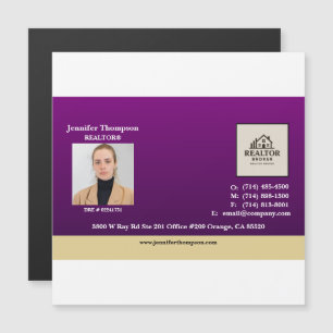 Royal Lila mit Gold Accent Magnet