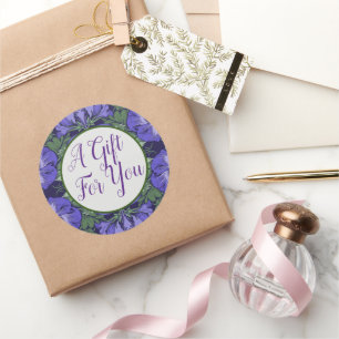 Royal Lila Pansy Viktorianisch Stickers