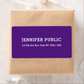 Royal Lila Personalisiert Modern Simple Design (Insitu)