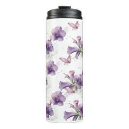 Royal Lila Petunia Tumbler Thermosbecher