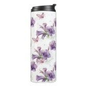 Royal Lila Petunia Tumbler Thermosbecher (Nach links gedreht)