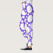 Royal Lila Polka Dot Leggings (Links)