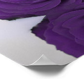Royal Lila Rose 20 Table Wedding Seating Chart Poster (Ecke)