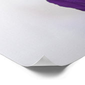 Royal Lila Rose 22 Tabelle Hochzeitssitzkarte Poster (Ecke)