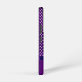 Royal Lila Silver Gem Muster Samsung Galaxy Hülle (Rechte Seite)