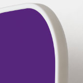 Royal Lila Slim White Racing Streifen Pickleball Schläger (Linke Seite)