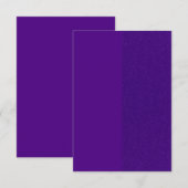 Royal Lila Split Glitzer Response Card - Benutzerd RSVP Karte (Vorne/Hinten)