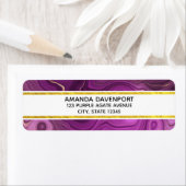 Royal Lila und Gold Agate Abstrakt (Insitu)