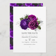 Royal Lila und Silver Floral Wedding Foto