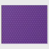 Royal Lila Vintag Classic Polka Dots Elegante Geschenkpapier (Flach)