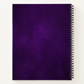 Royal Lila Violet Gold Brautparty Rezept Notizblock (Rückseite)