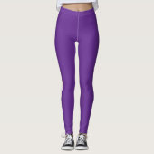Royal Lila & White Gym Leggings (Vorderseite)