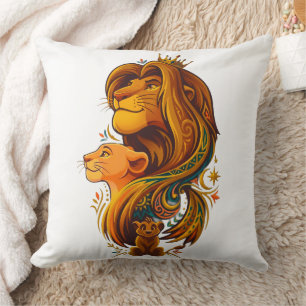 Royal Lion Family Kissen 🦁👑✨   Elegante Tierwelt