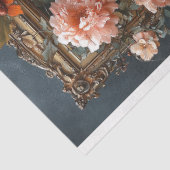 Royal Lion King Crown Floral Frame Decoupage Seidenpapier (Ausschnitt)