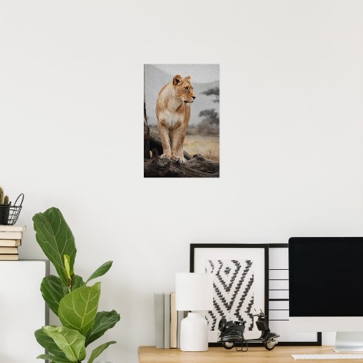 Royal Lioness Print Poster (Heimbüro)