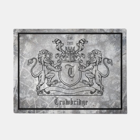 Royal Lions Wappen Door Mat Fußmatte (Vorderseite)