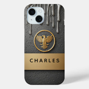 🦅 Royal Liquid Gold Eagle Metallic Drip Luxus ✨ Case-Mate iPhone Hülle
