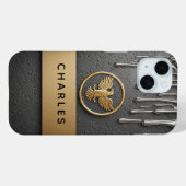 🦅 Royal Liquid Gold Eagle Metallic Drip Luxus ✨ Case-Mate iPhone Hülle (Rückseite (Horizontal))