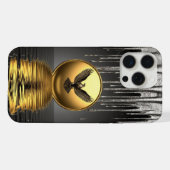 🦅 Royal Liquid Gold Eagle Metallic Drip Luxus iPhone Hülle (Rückseite (Horizontal))