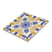 Royal Lisbon Scrollwork Elegant Portuguese Blue Fliese (Seite)