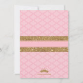 Royal Little Princess Babydusche Einladung (Rückseite)