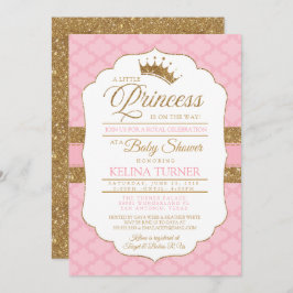 Royal Little Princess Pink Baby Dusche Einladung
